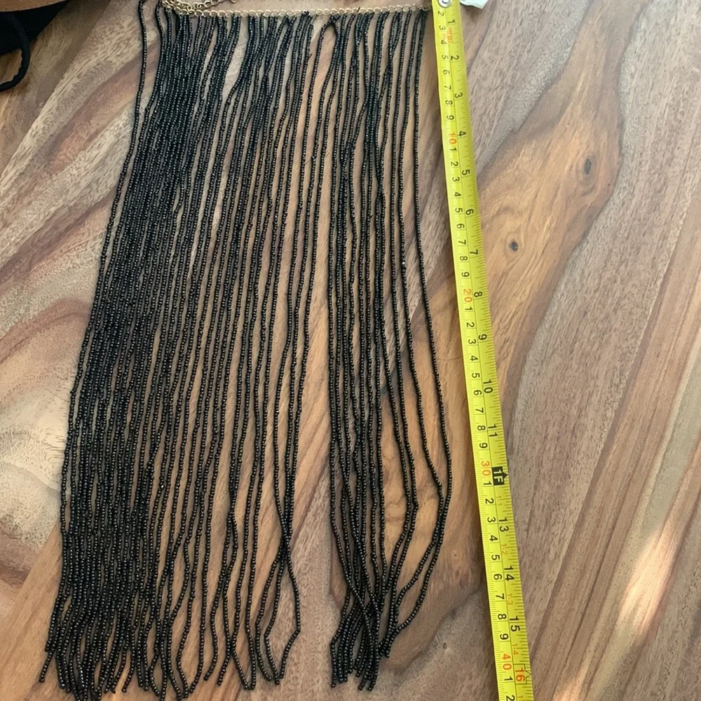 Nordstrom Black beaded necklace - Picture 6 of 7